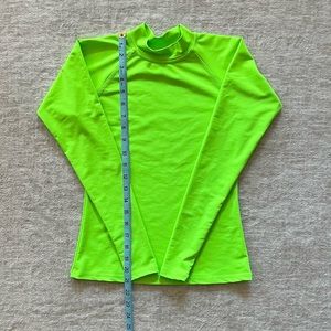 Women’s lime green swim rash guard sz small